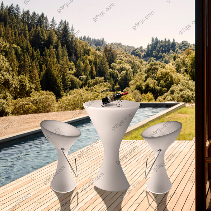 Swimming Pool High Barstool Outdoor Garden Waterproof Coffee Stool