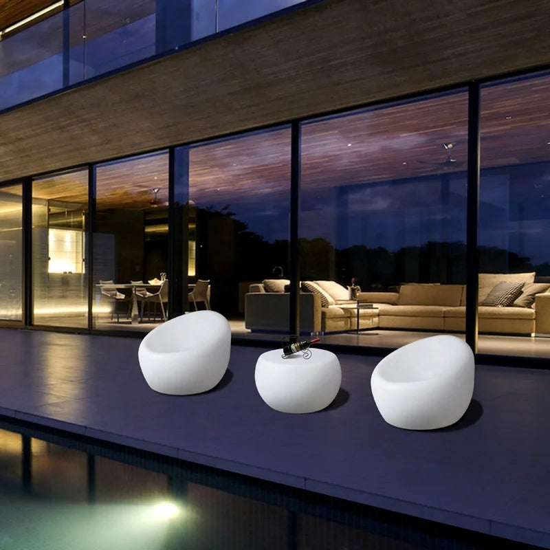 Modern Egg-Shaped PE Lounge Chair CF101