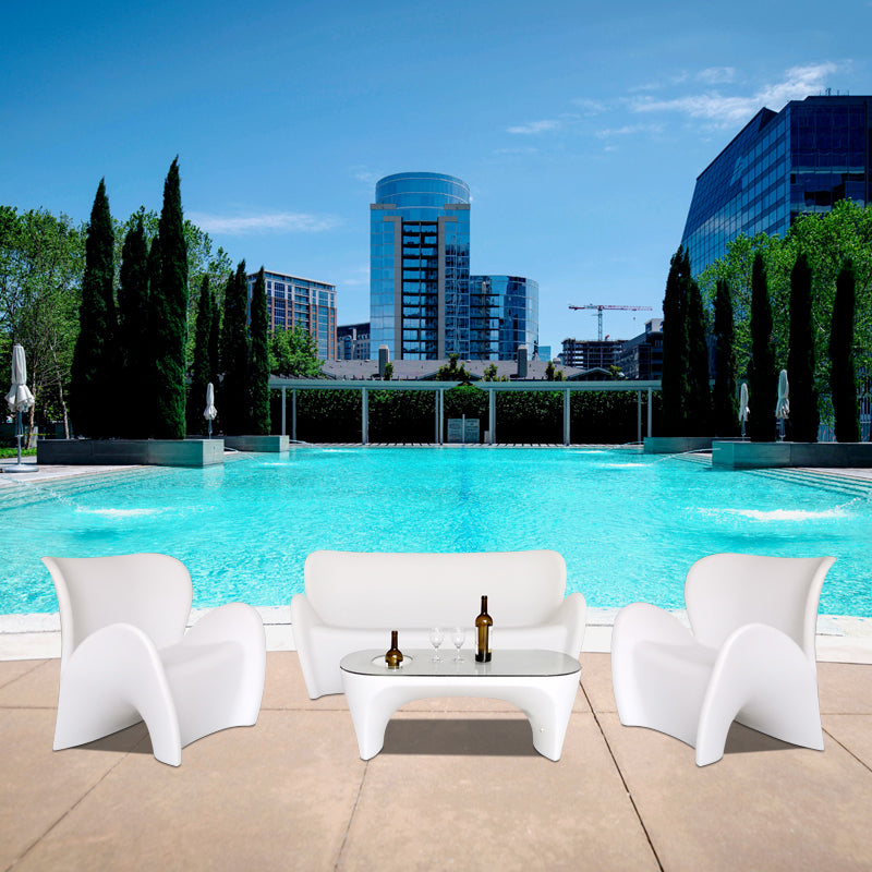 Hotel Beach Plastic UV-resistant sofa set