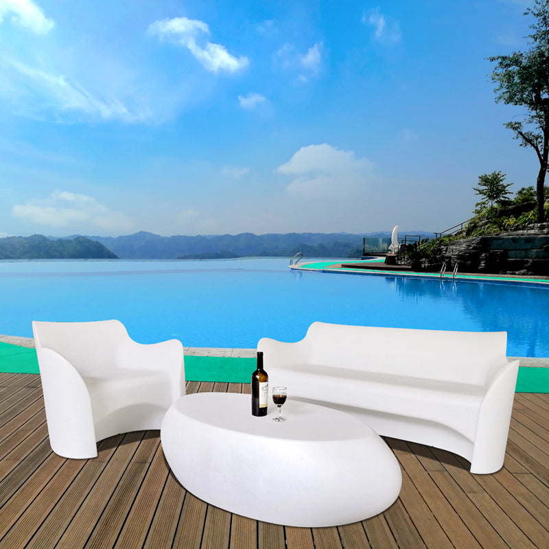 Hotel Plastic UV-resistant sofa set