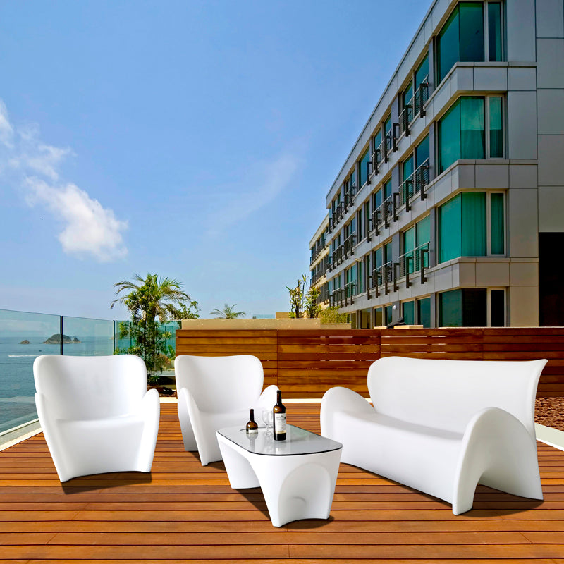 Hotel Beach Plastic UV-resistant sofa set