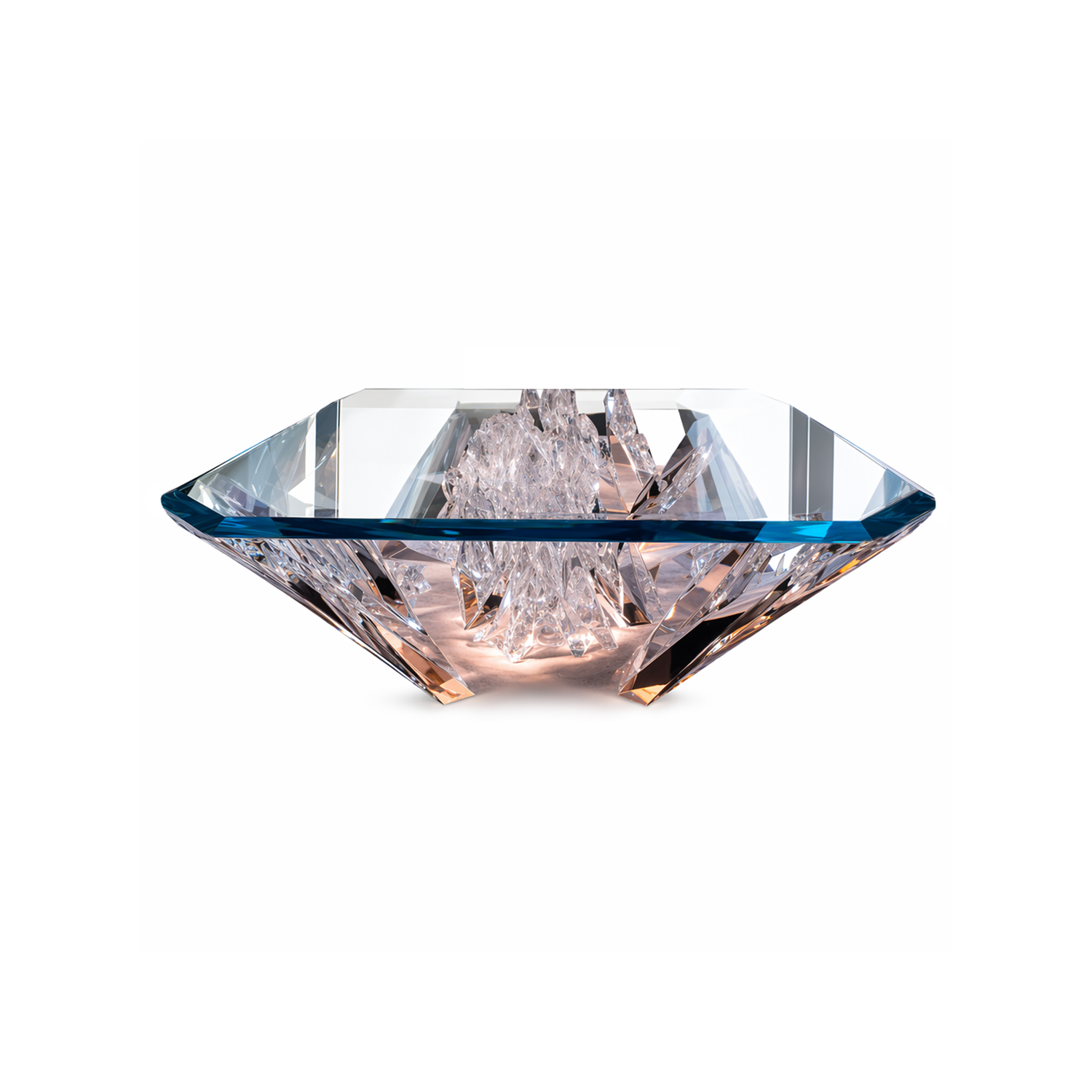 Crystal Coffee Table XGC-102 | Custom Crystal Resin Coffee Tables for Luxury Hotels & Hospitality Projects