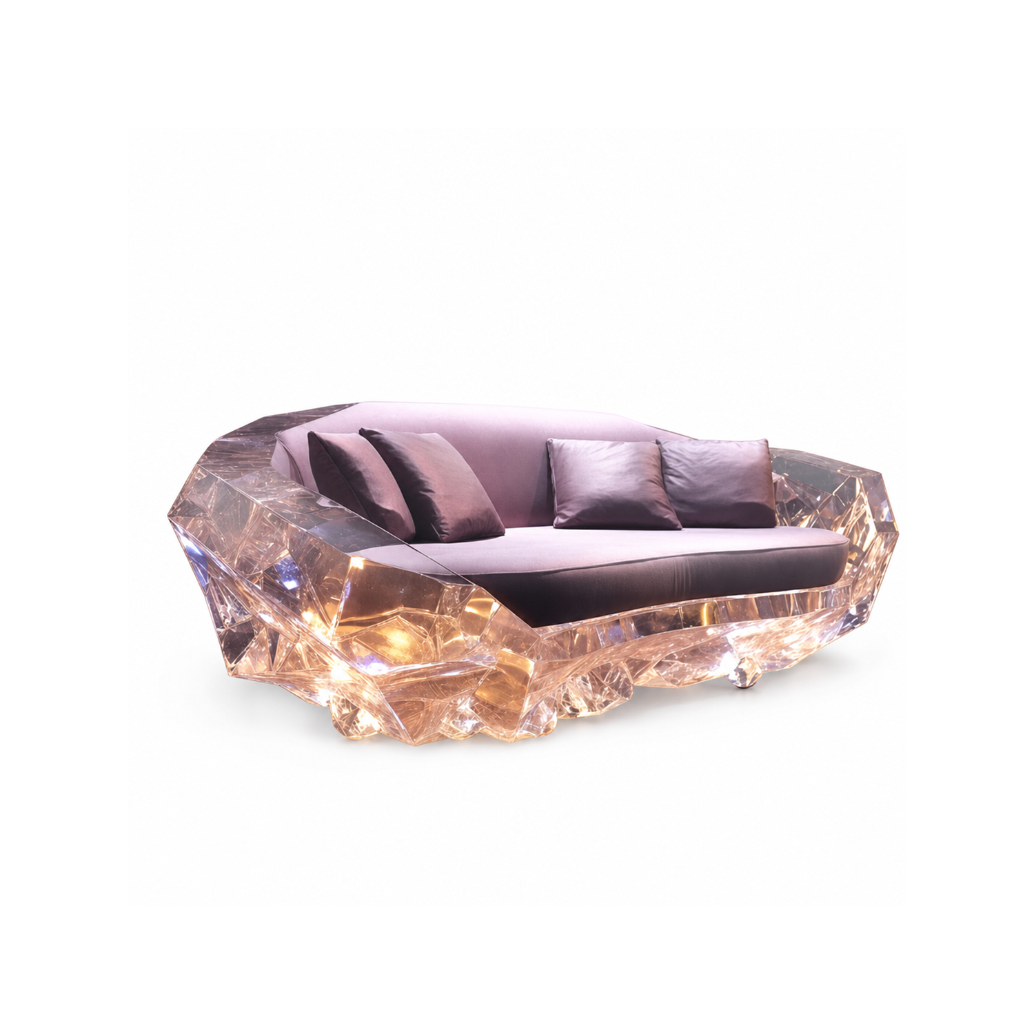 Hotel Crystal Furniture - Sofa XGC-202 | Custom Statement Sofas for Hotels, Luxury Residences & Hospitality Projects