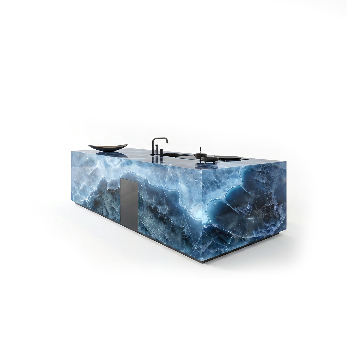 Luxury Crystal Kitchen Island XGC-401 | Custom Kitchen Islands for Luxury Villas, Hotels & Designer Interiors