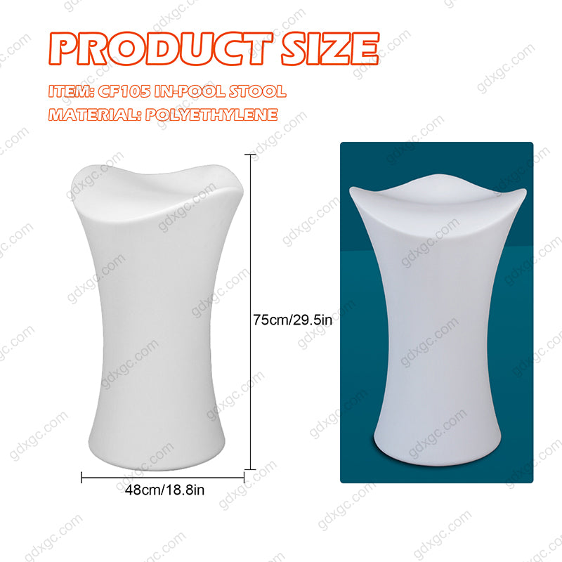 Swimming Pool High Barstool Outdoor Garden Waterproof Coffee Stool