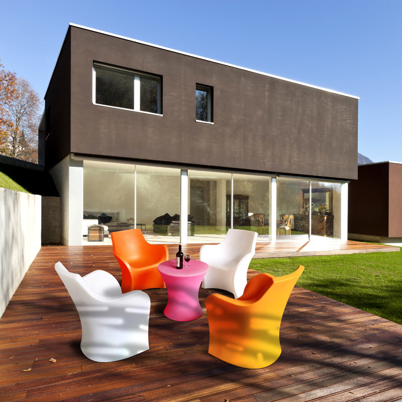 Garden Waterproof Plastic PE White Pool Single Sofa Luxury Sofa Set for Beach
