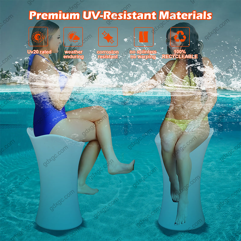 Swimming Pool High Barstool Outdoor Garden Waterproof Coffee Stool